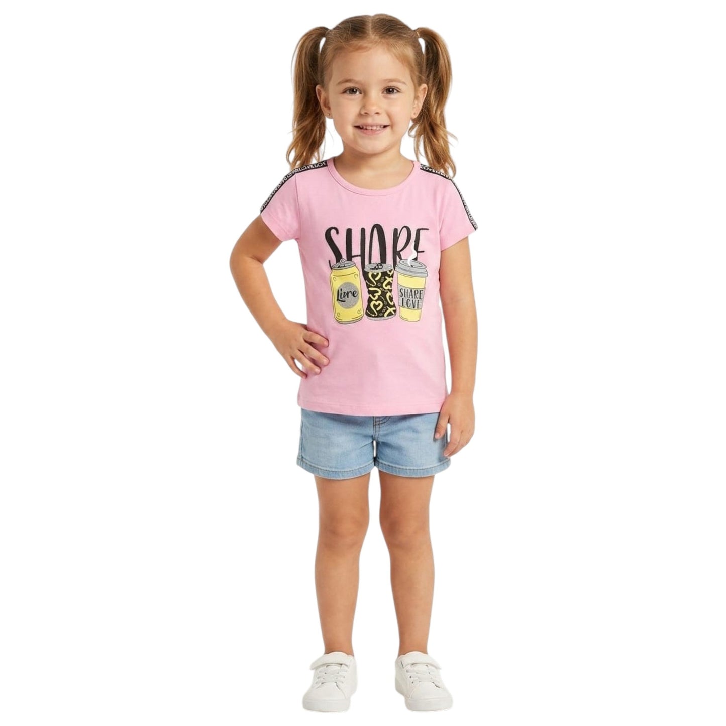 Kids Girl's Printed Top,Pink