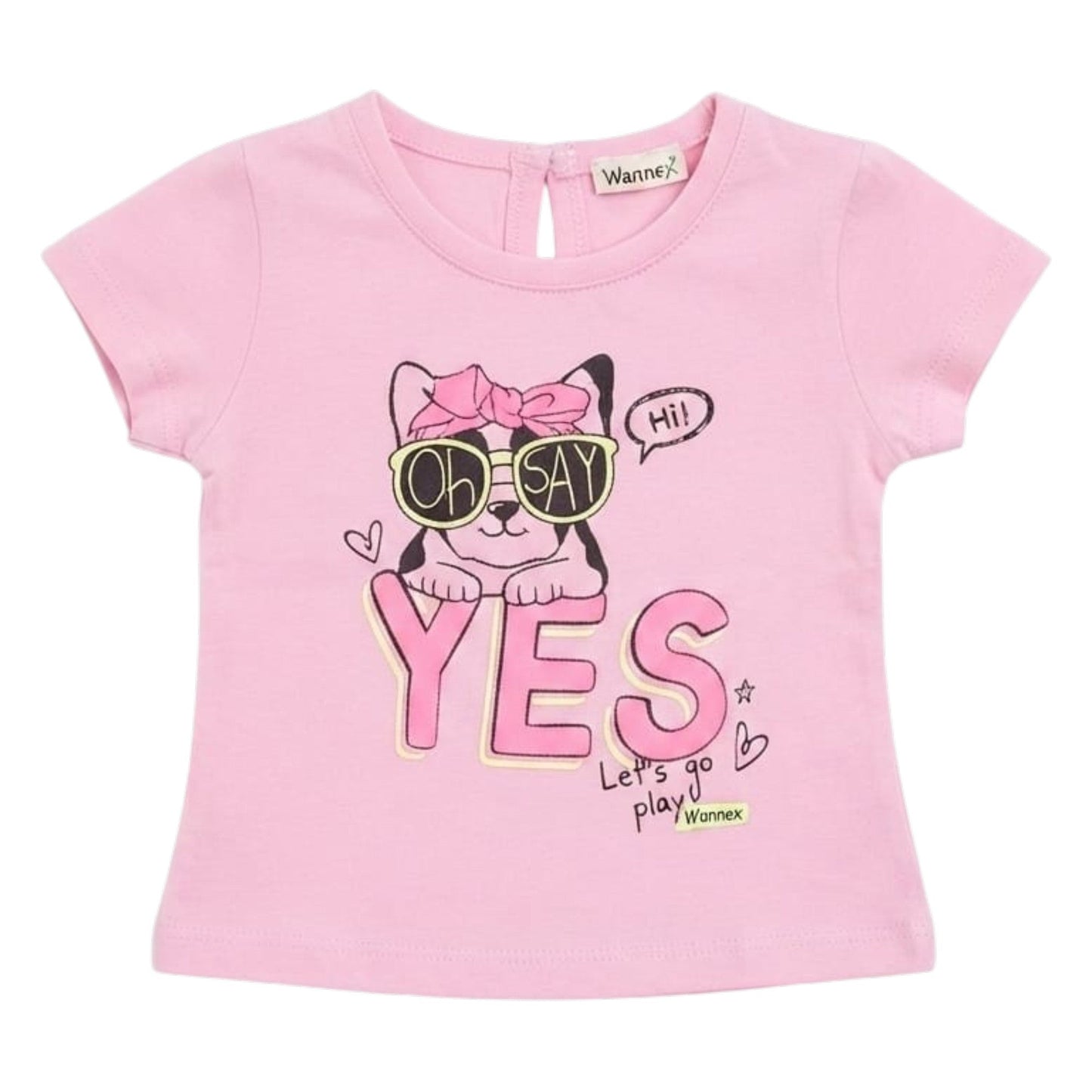 Kids Girl's Printed Top,Pink