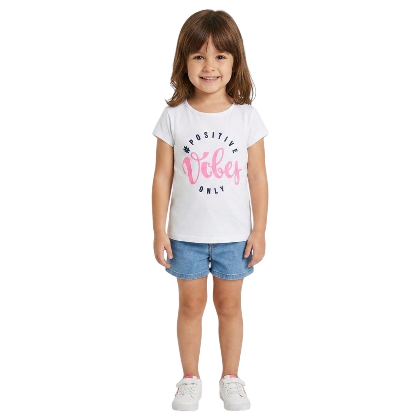 Kids Girl's Printed Top,White