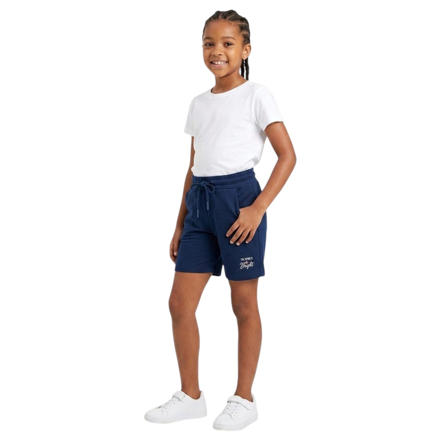 Kids Girl's Printed Short,Navy