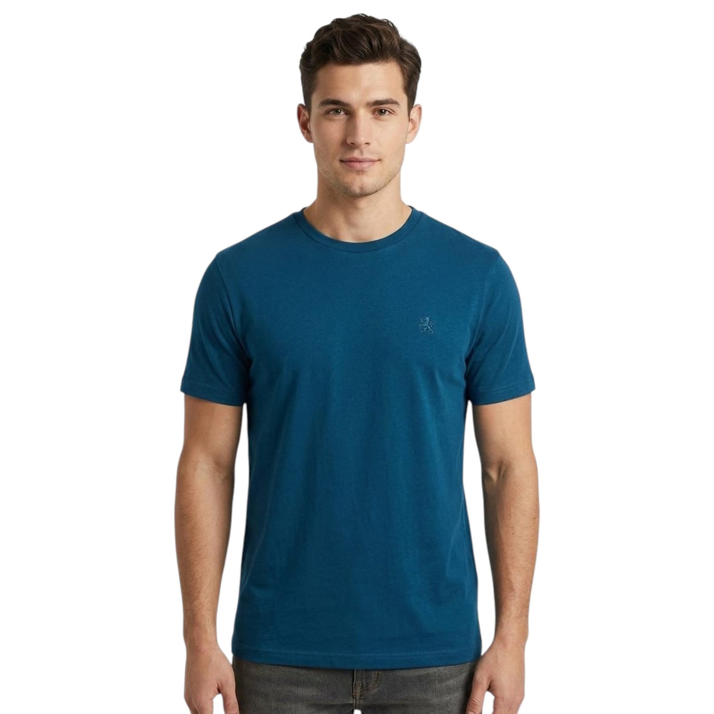 Men's Plain Solid Top,Navy Blue