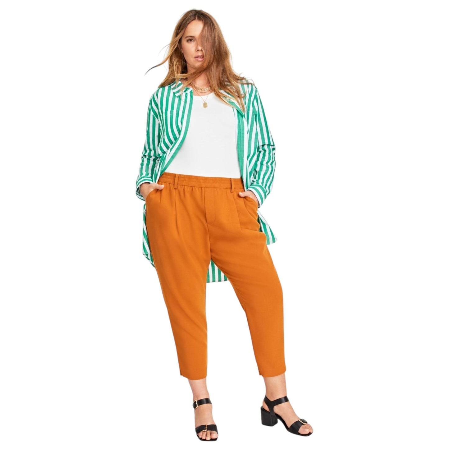 Women's Plain Pant,Light Brown