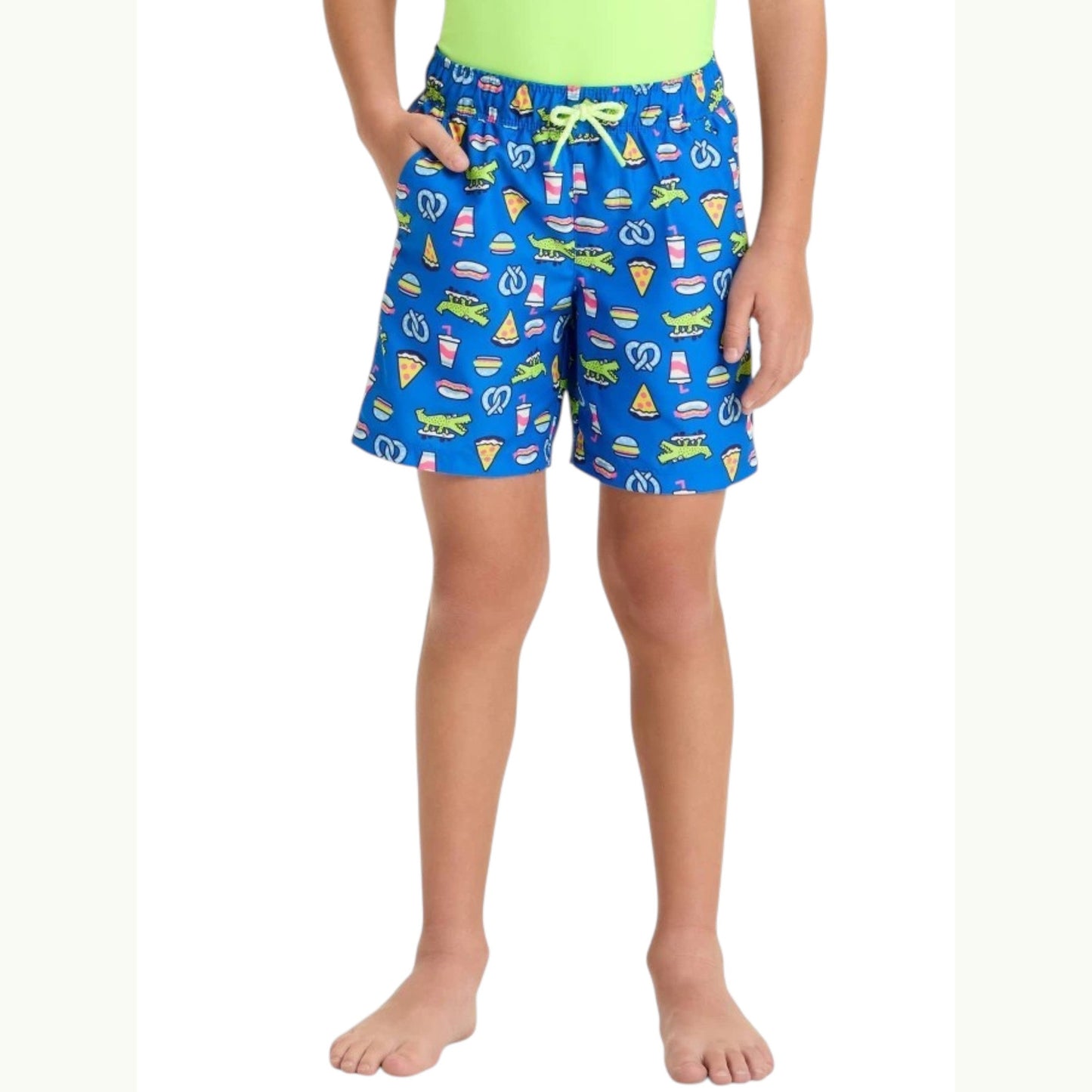 Kids Boy's Printed Swim Short,Blue