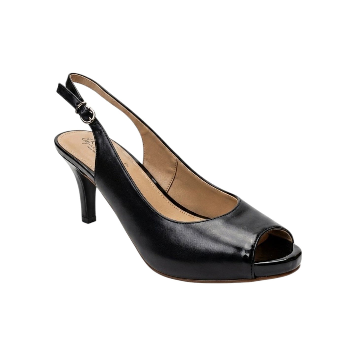 Women's Plain Heeled Shoes,Black