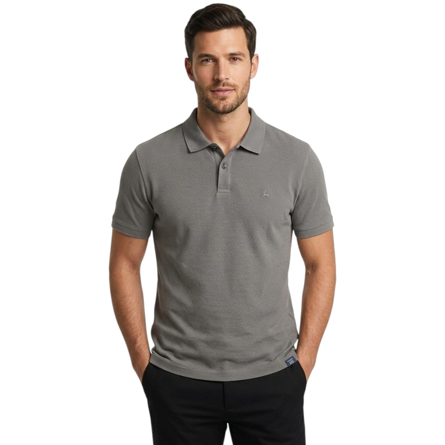 Men's Textured Top,Dark Grey