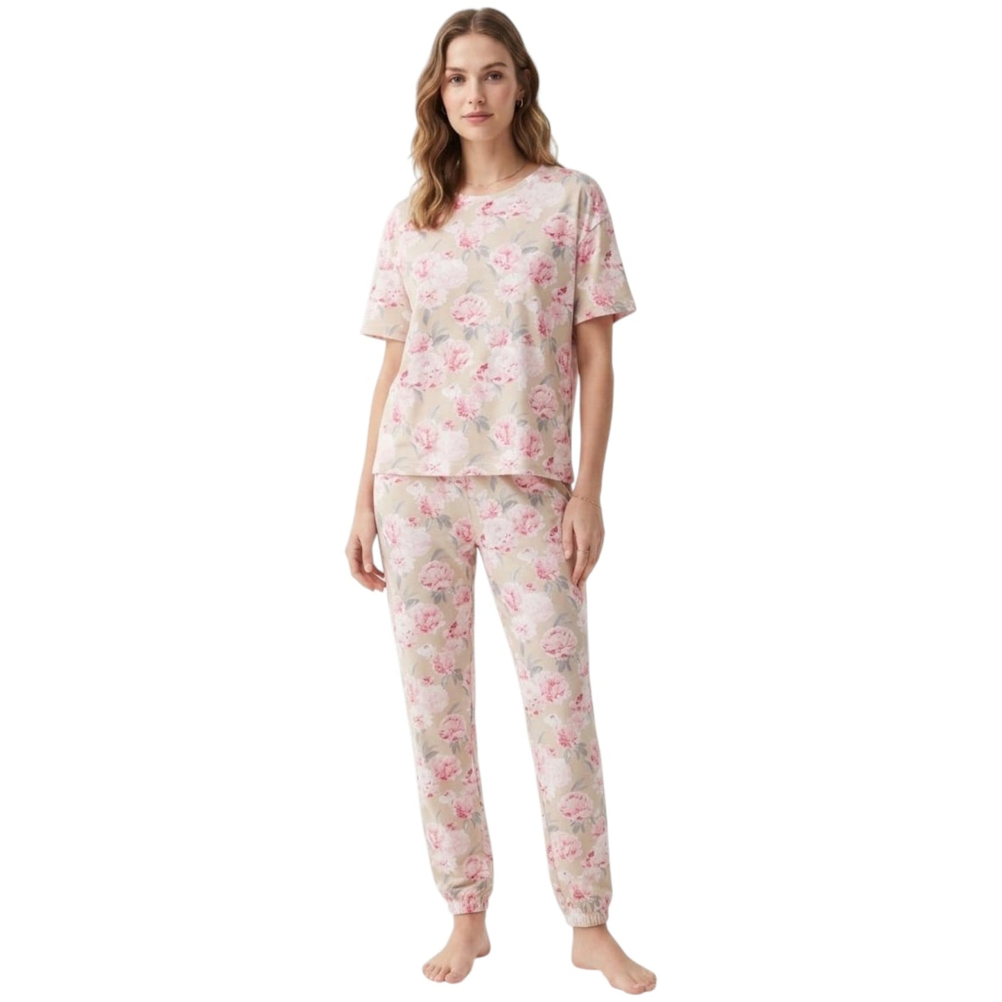Women's Floral Printed Sleepwear Pant,Multi