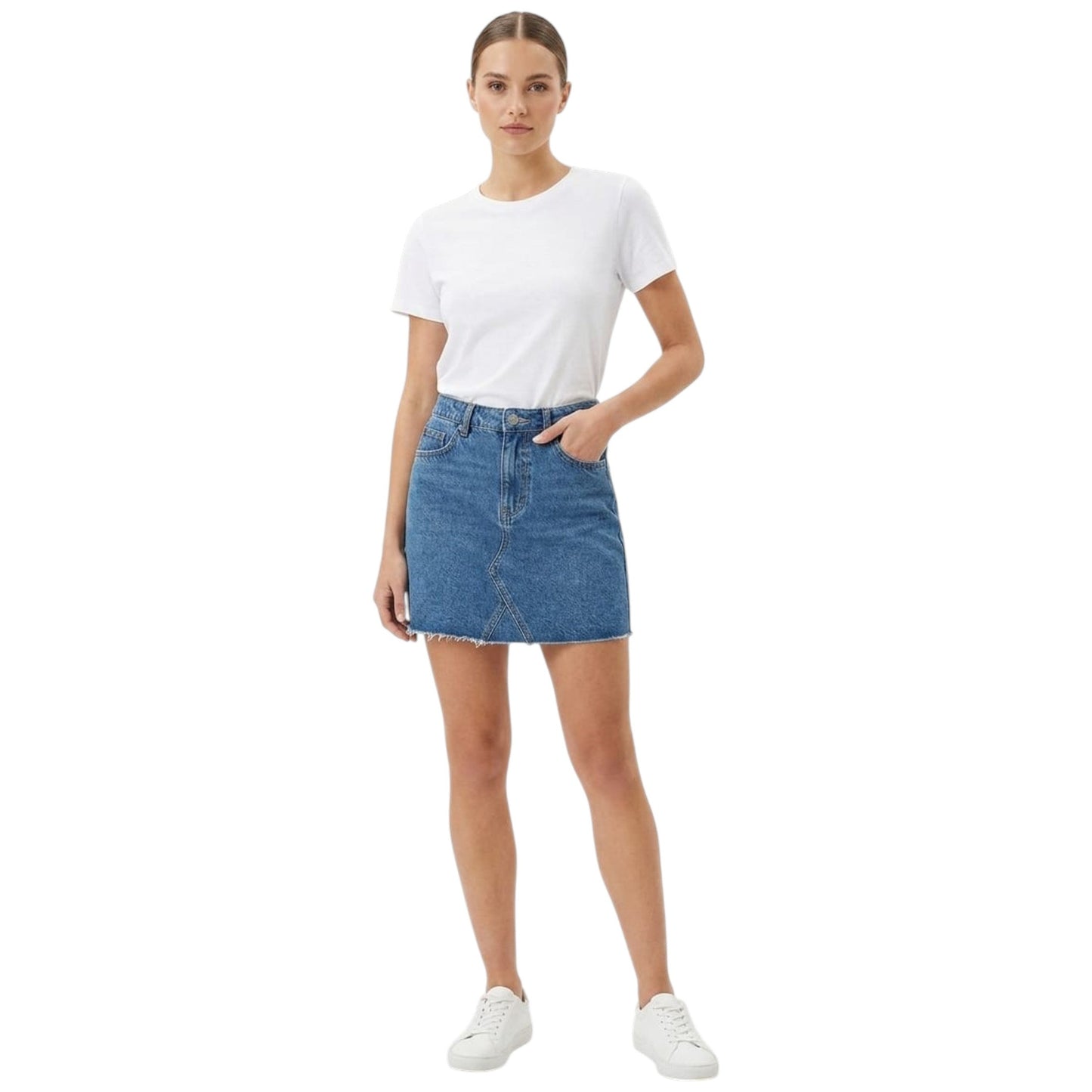 Women's Plain Skirt,Dark Blue