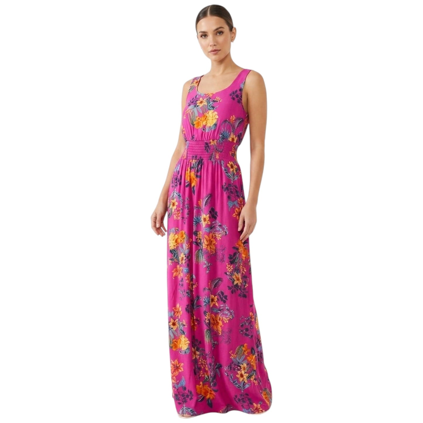 Women's Printed Dress,Pink