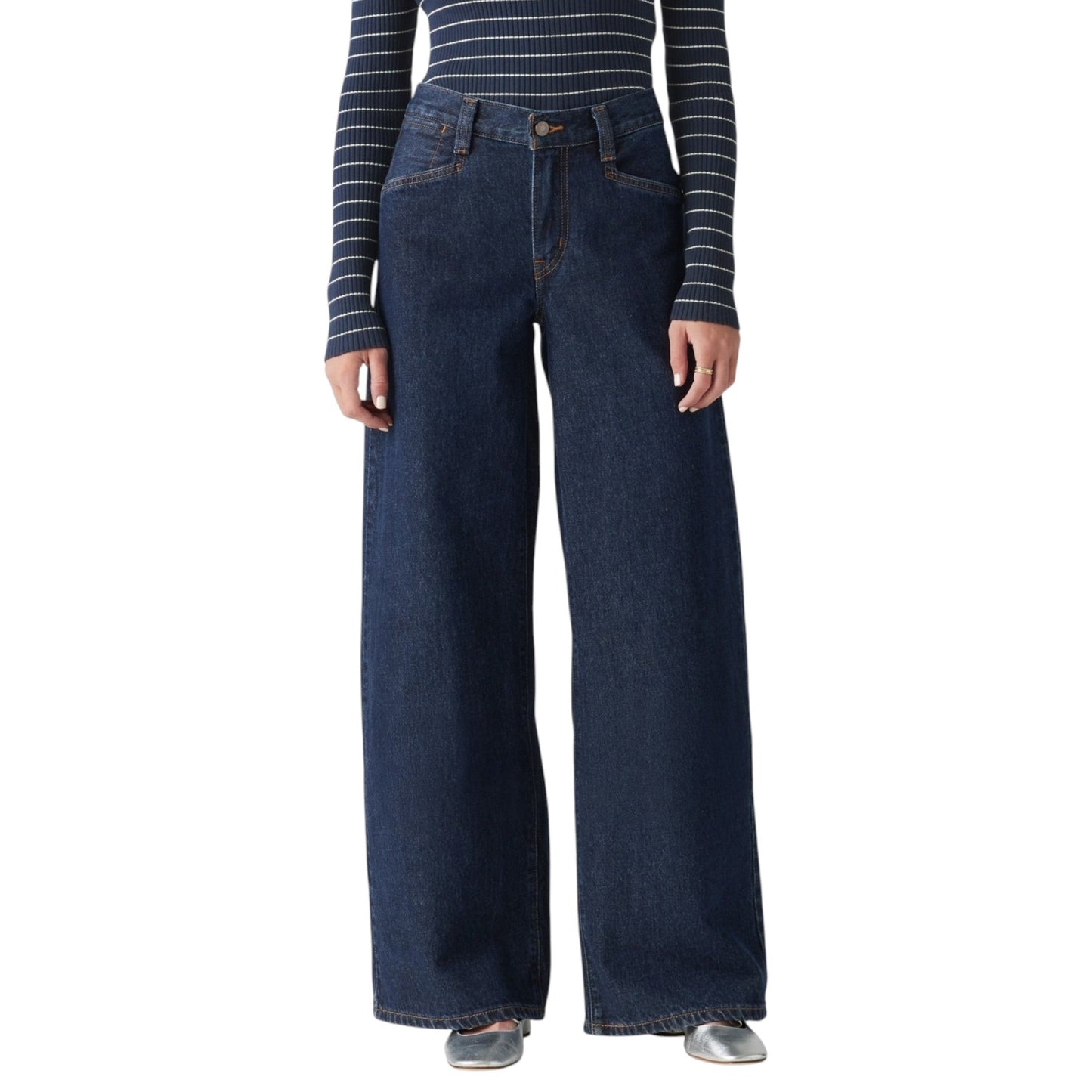 Women's Plain Jeans,Navy