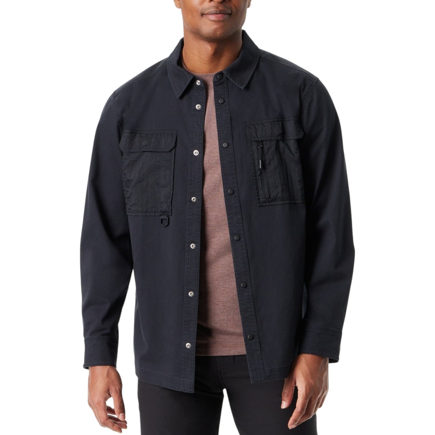 Men's Plain Dress Shirt,Black