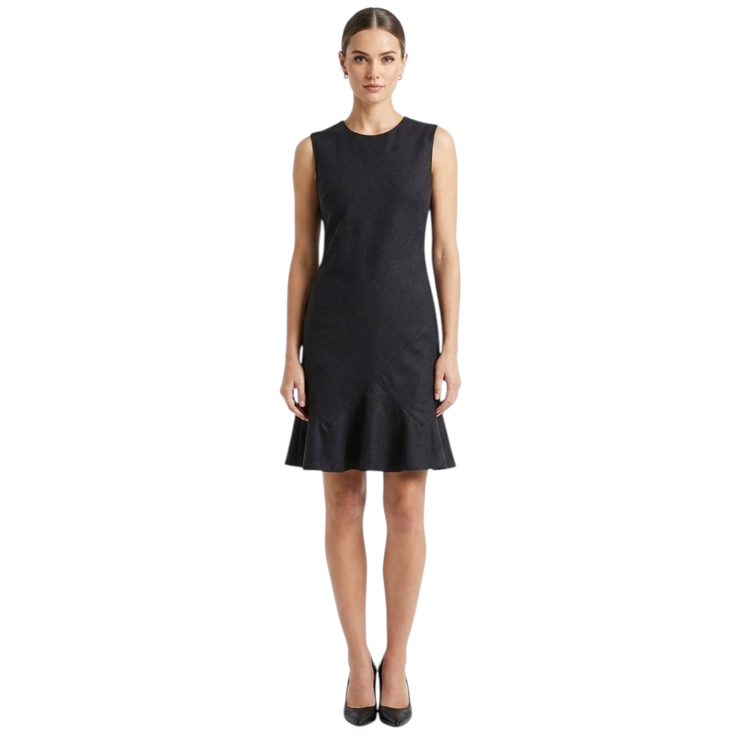 Women's Plain Dress,Black