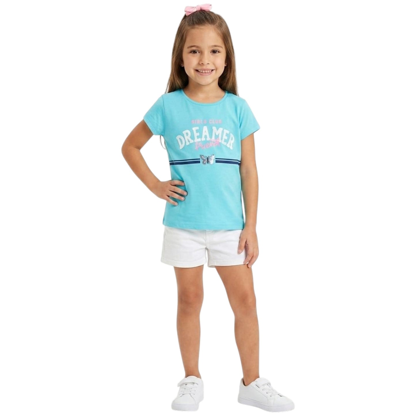 Kids Girl's Printed Top,Blue