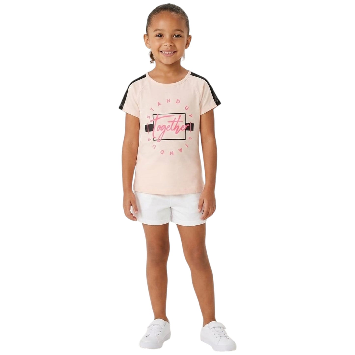 Kids Girl's Printed Top,Beige