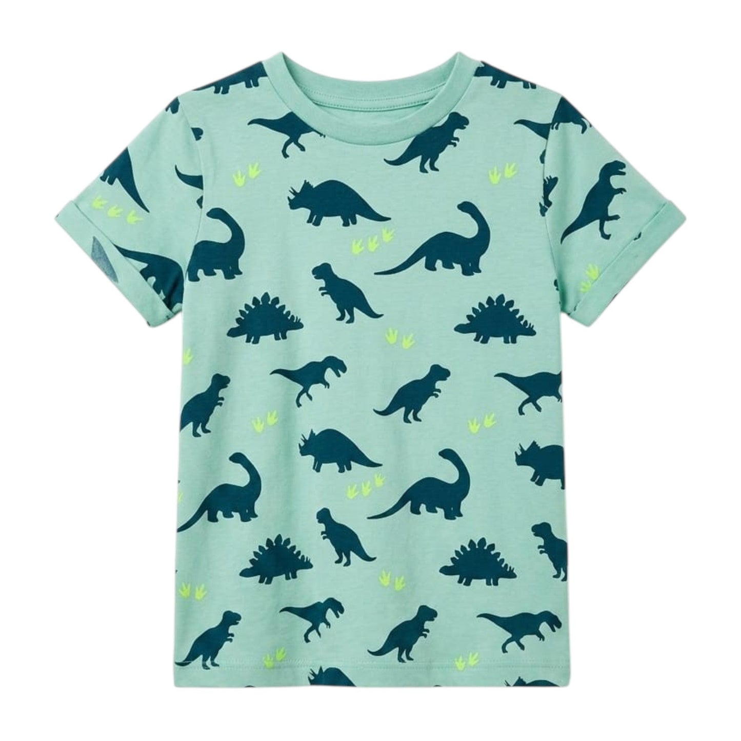 Kids Boy's Printed Top,Mint Blue