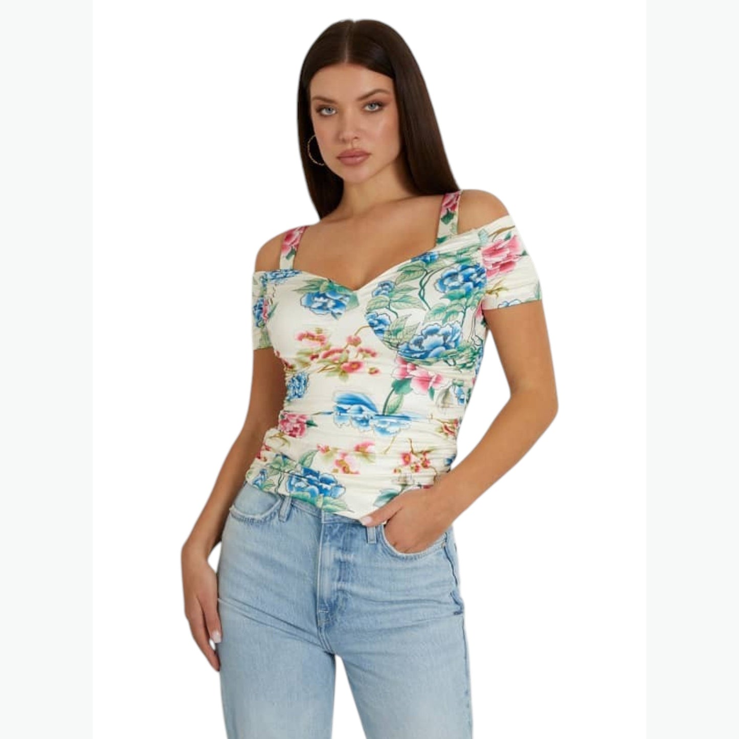 Women's Printed Top,White