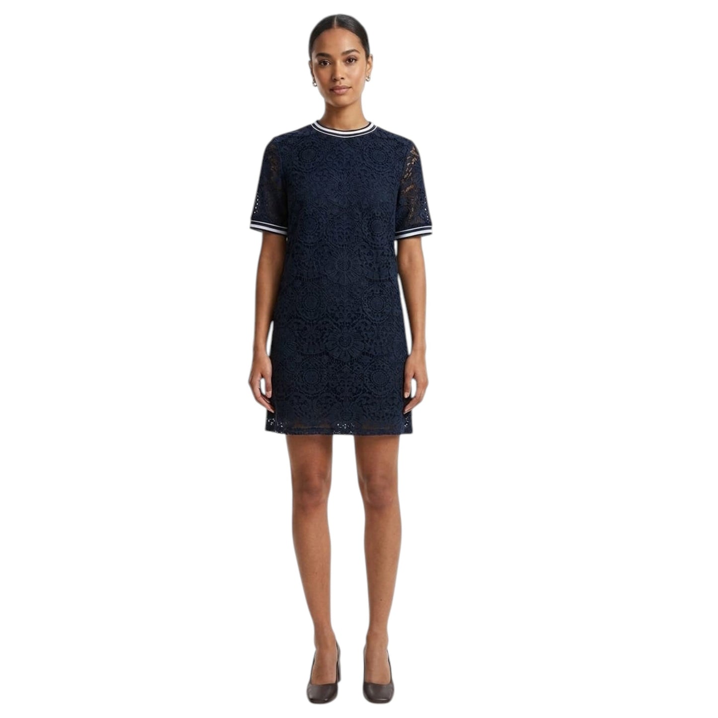 Women's Lace Dress,Navy