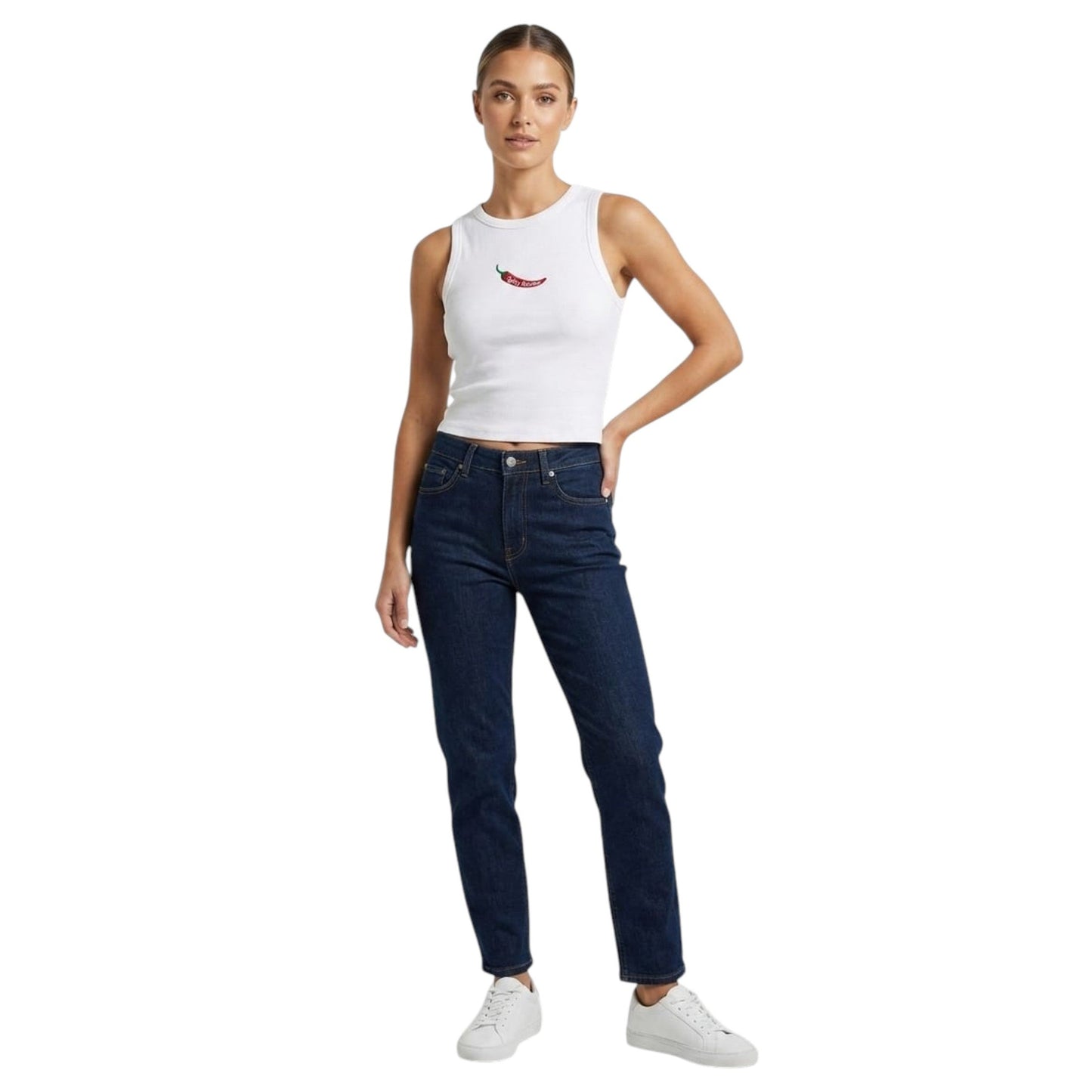 Women's Ribbed Top,White