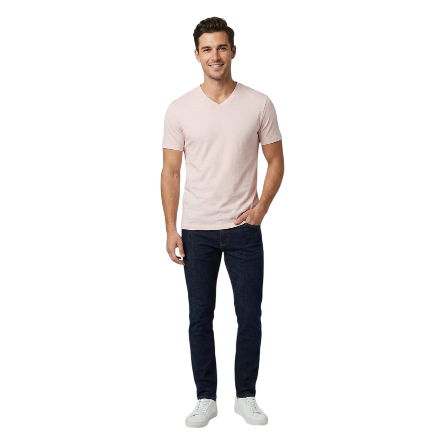 Men's Plain Top,Light Pink