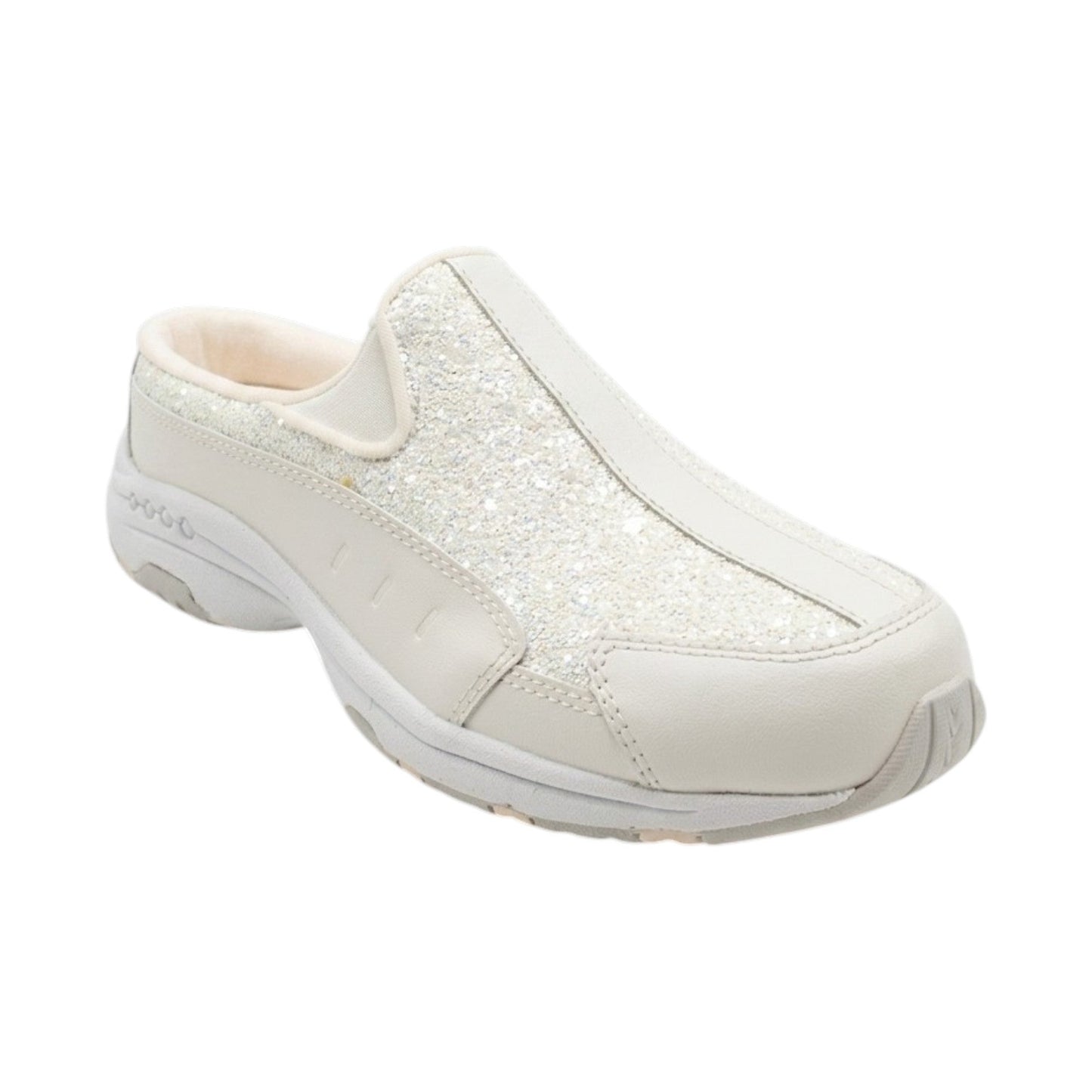 Women's Rhinestones Glitter Shoes,Light Beige