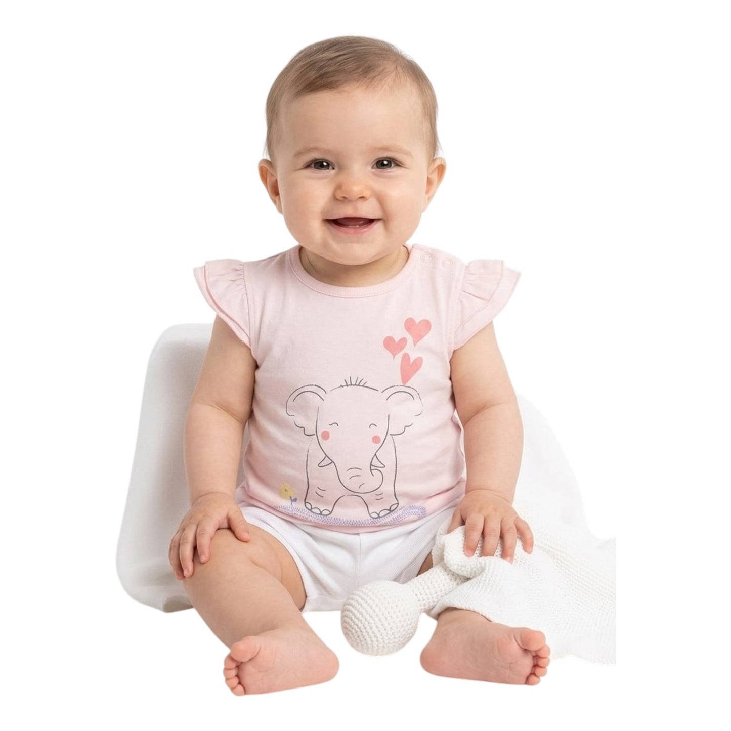 Kids Girl's Printed Top,Light Pink