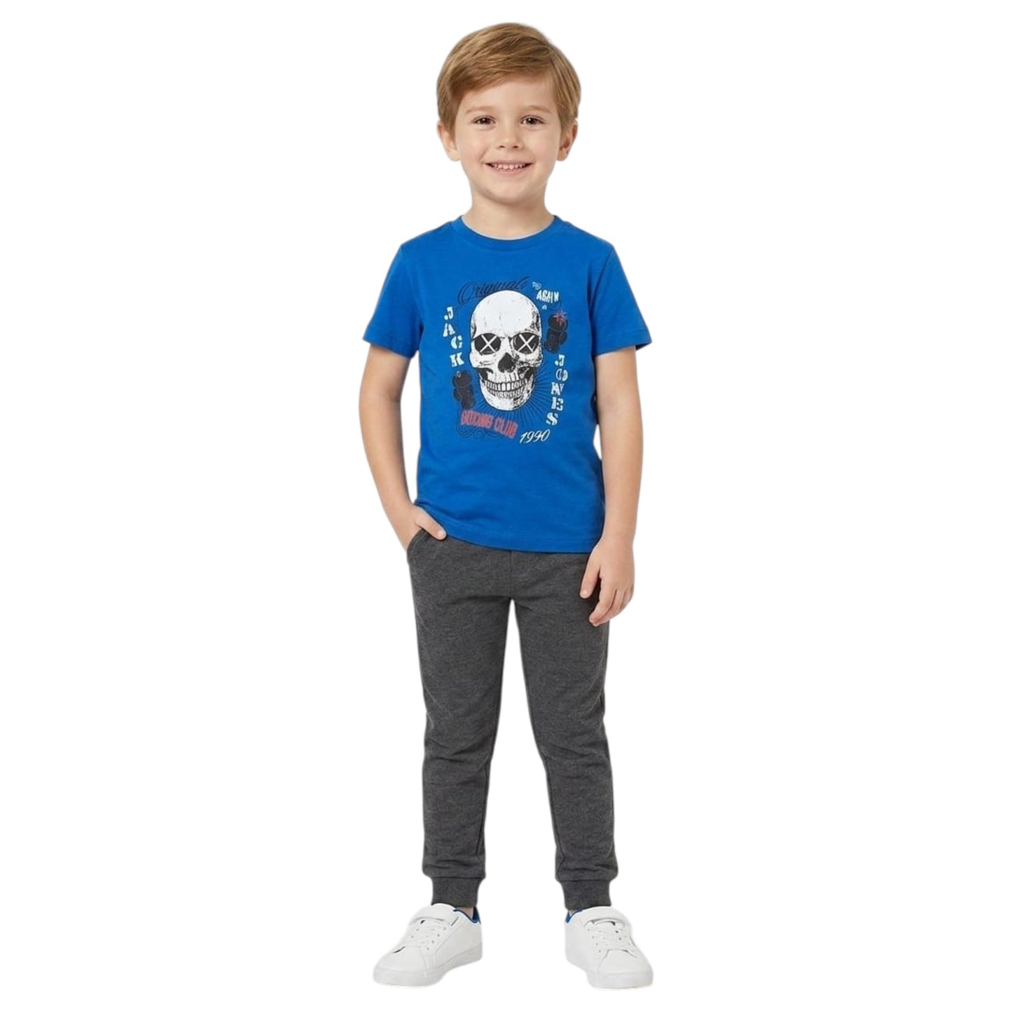 Kids Boy's Printed Top,Indigo