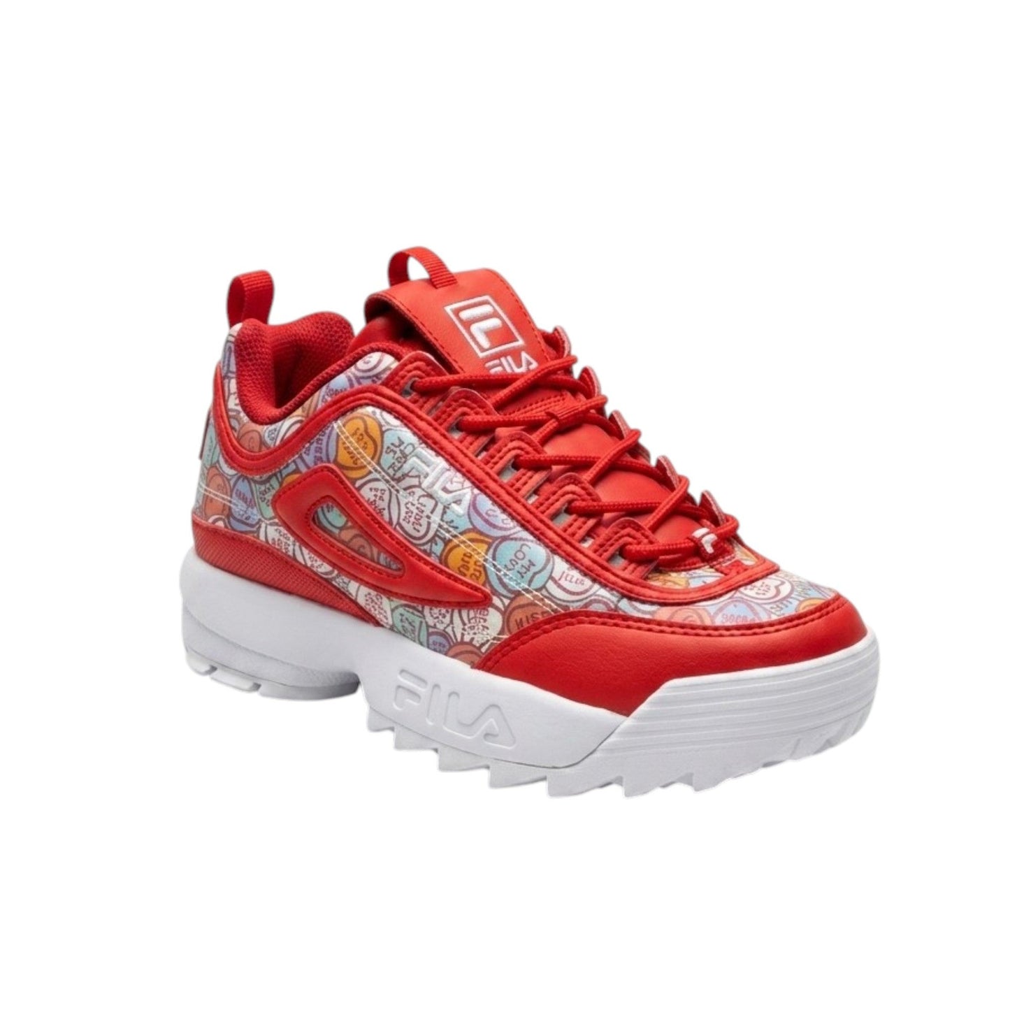 Kids Girl's Printed Shoes,Red