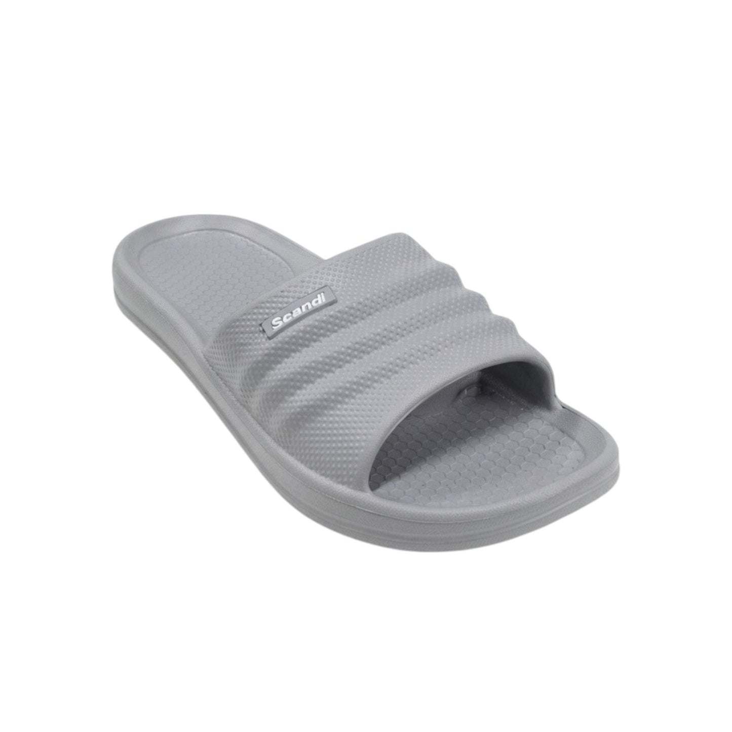 Men's Plain Solid Slippers,Grey