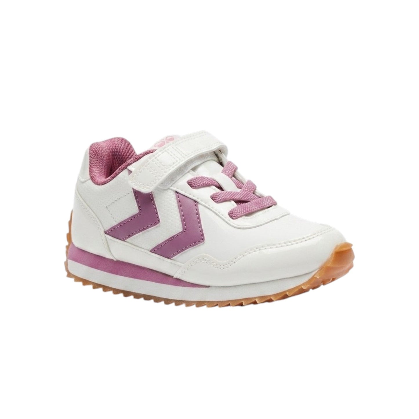 Kids Girl's Logo Patched Shoes,White