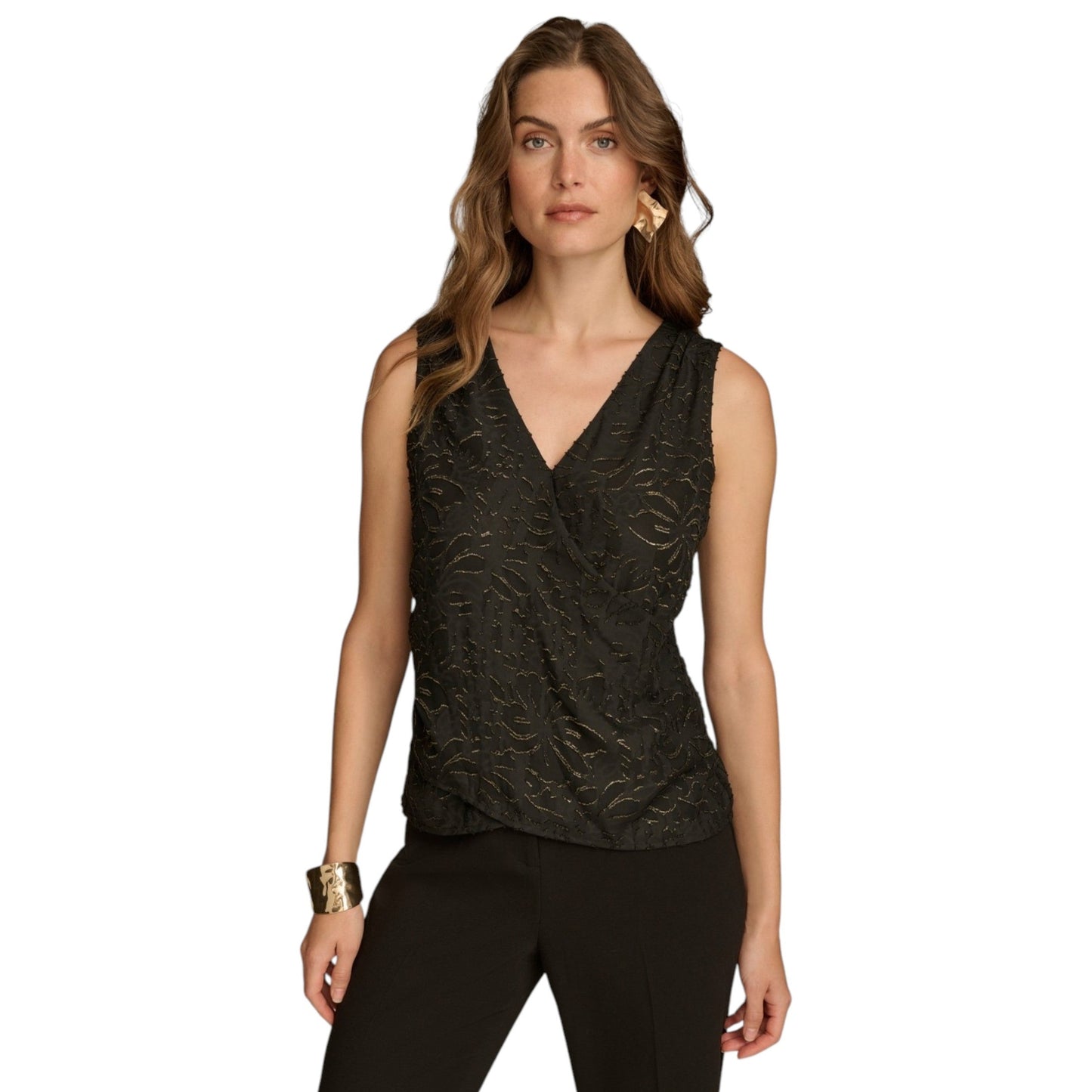Women's Textured Top,Black