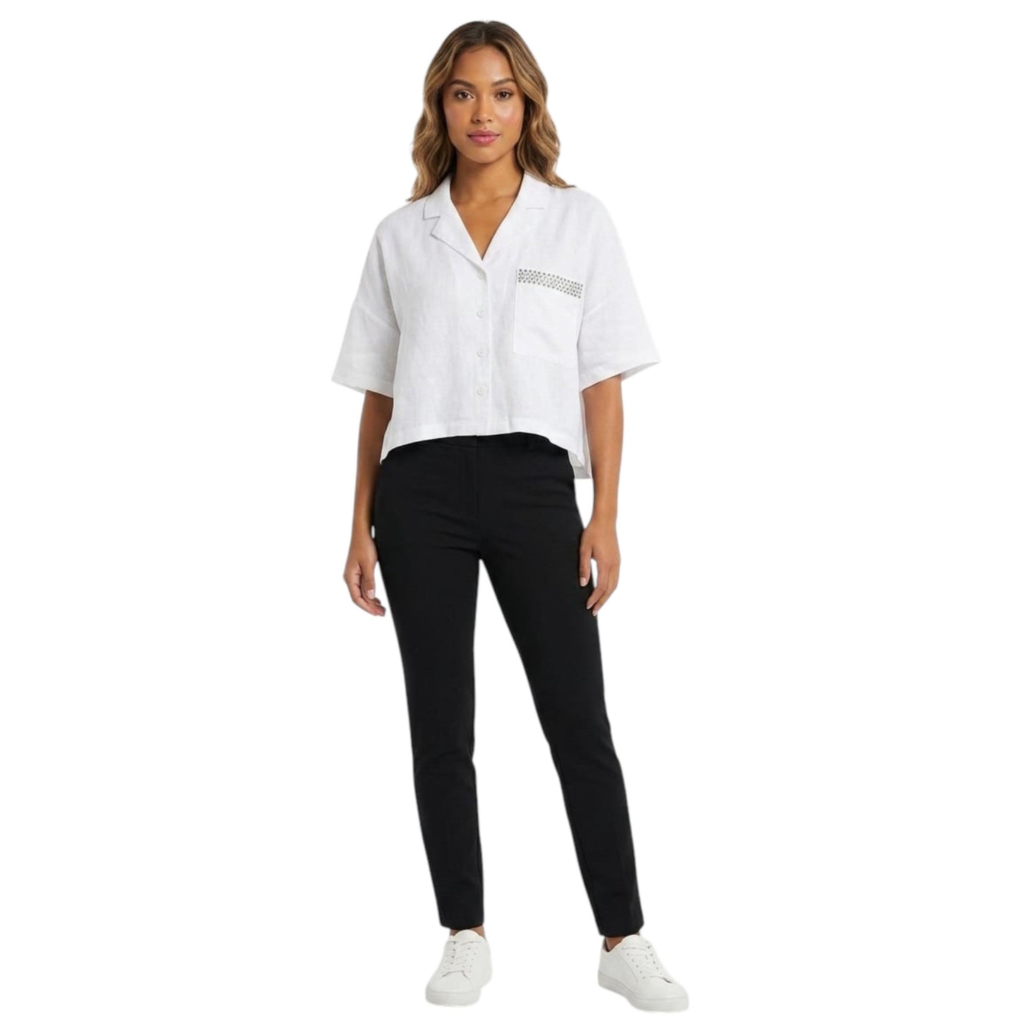 Women's Plain Chemise,White