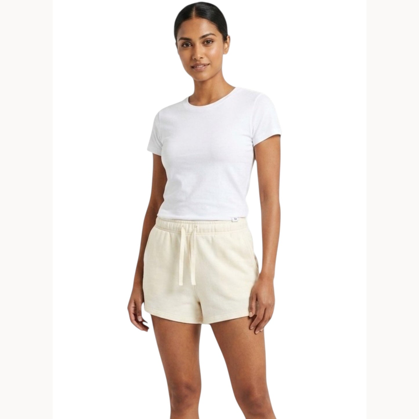 Women's Plain Short,Beige
