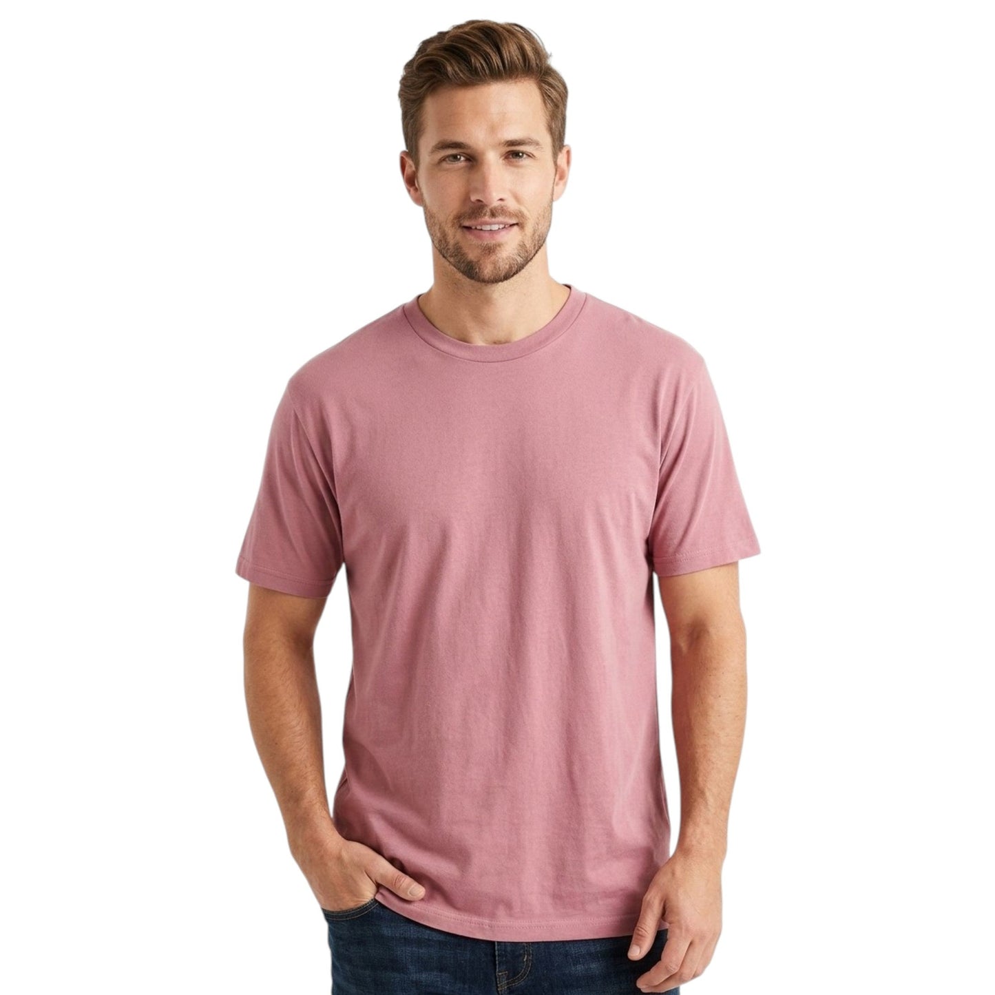 Men's Plain Top,Pink