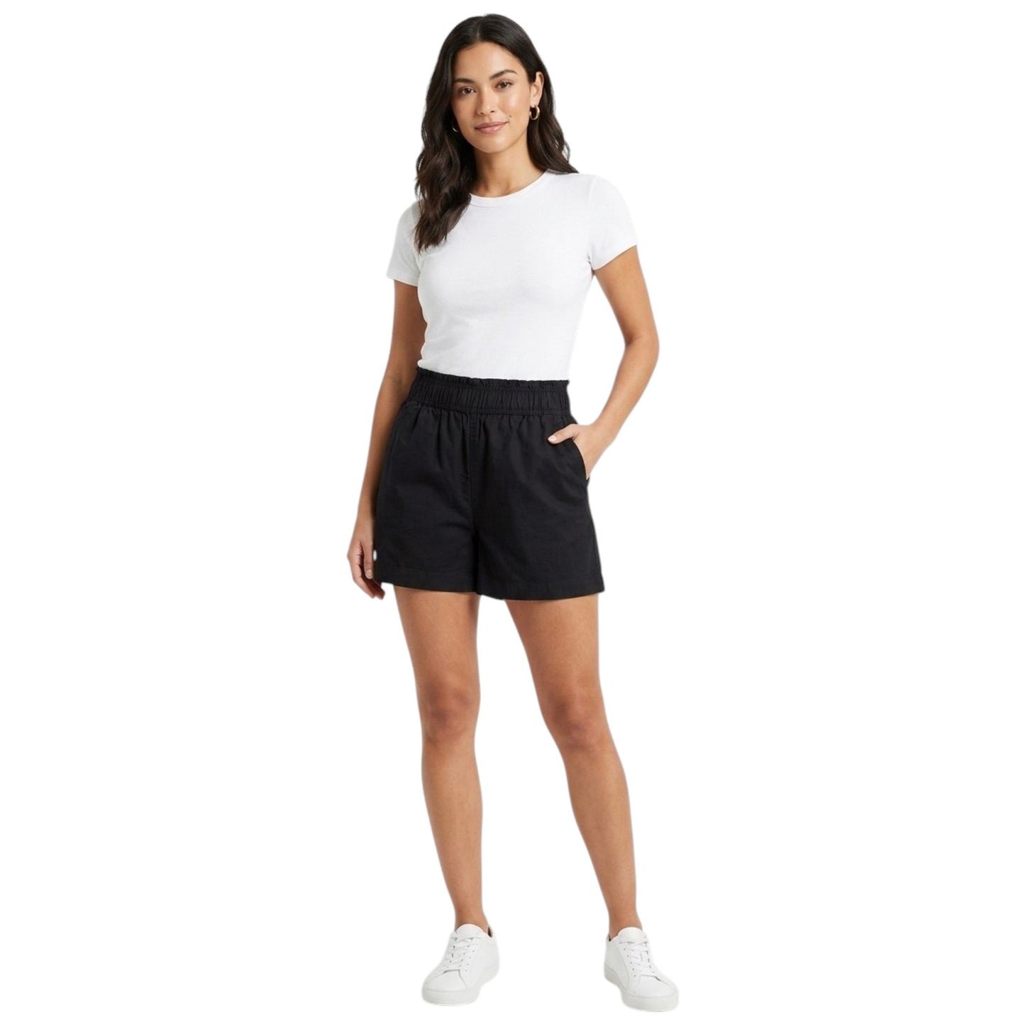 Women's Plain Short,Black