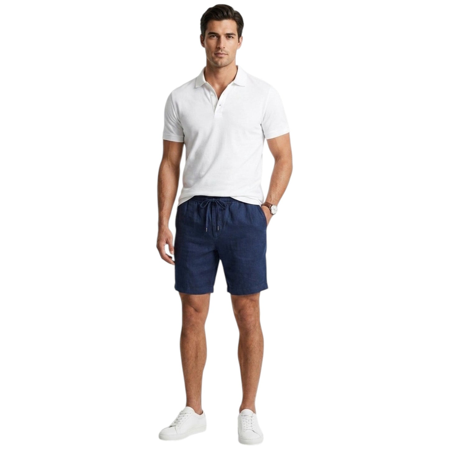 Men's Plain Short,Navy