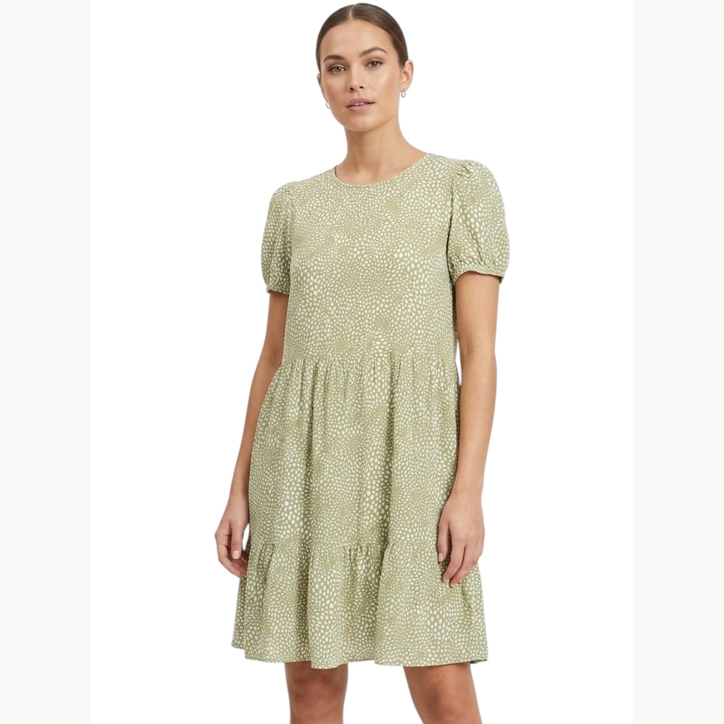 Women's Printed Dress,Green