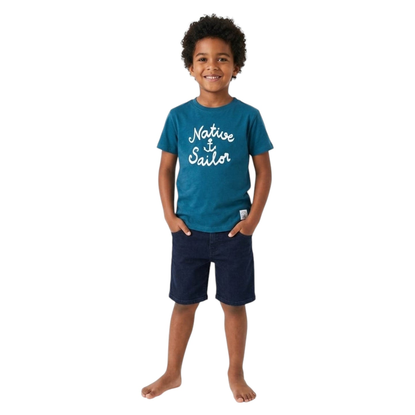 Kids Boy's Printed Top,Navy