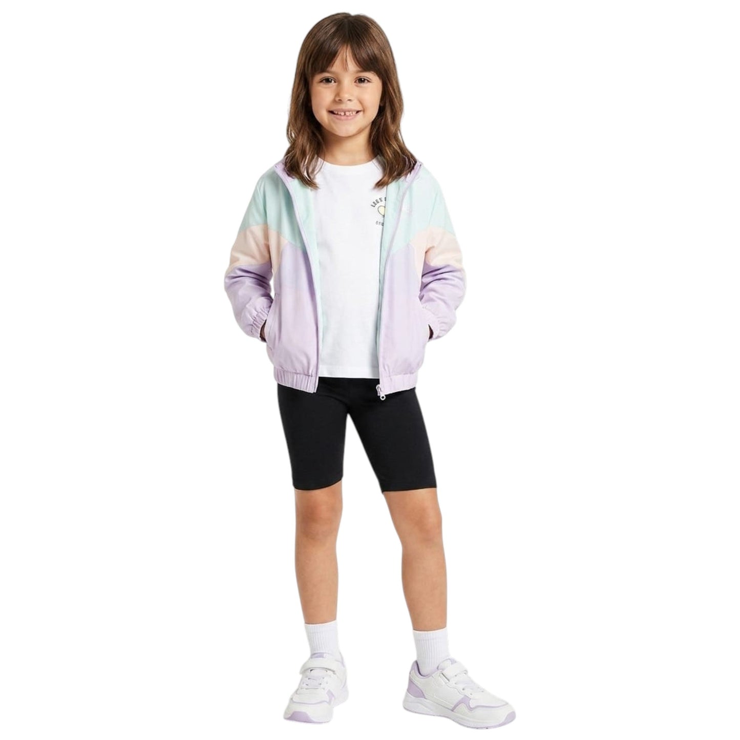 Kids Girl's Plain Solid Short,Black