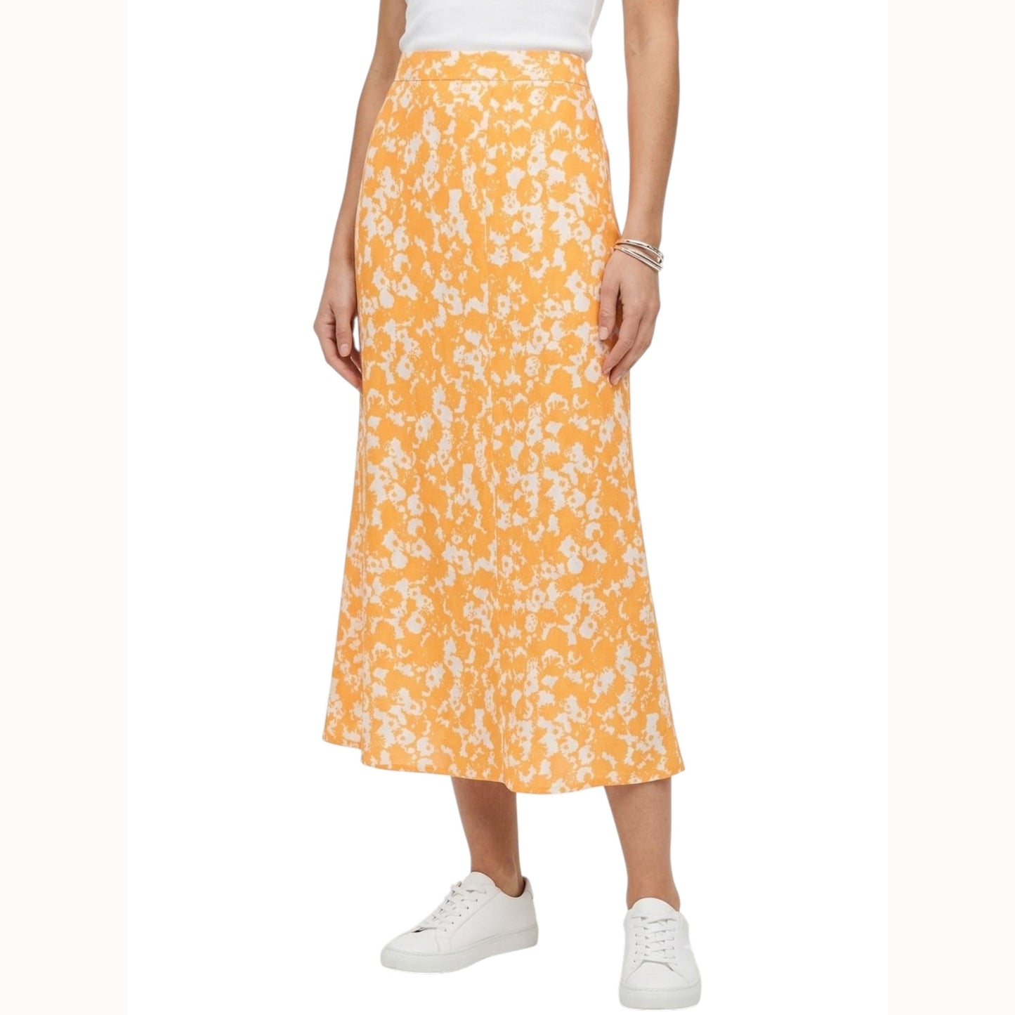 Women's Printed Skirt,Orange