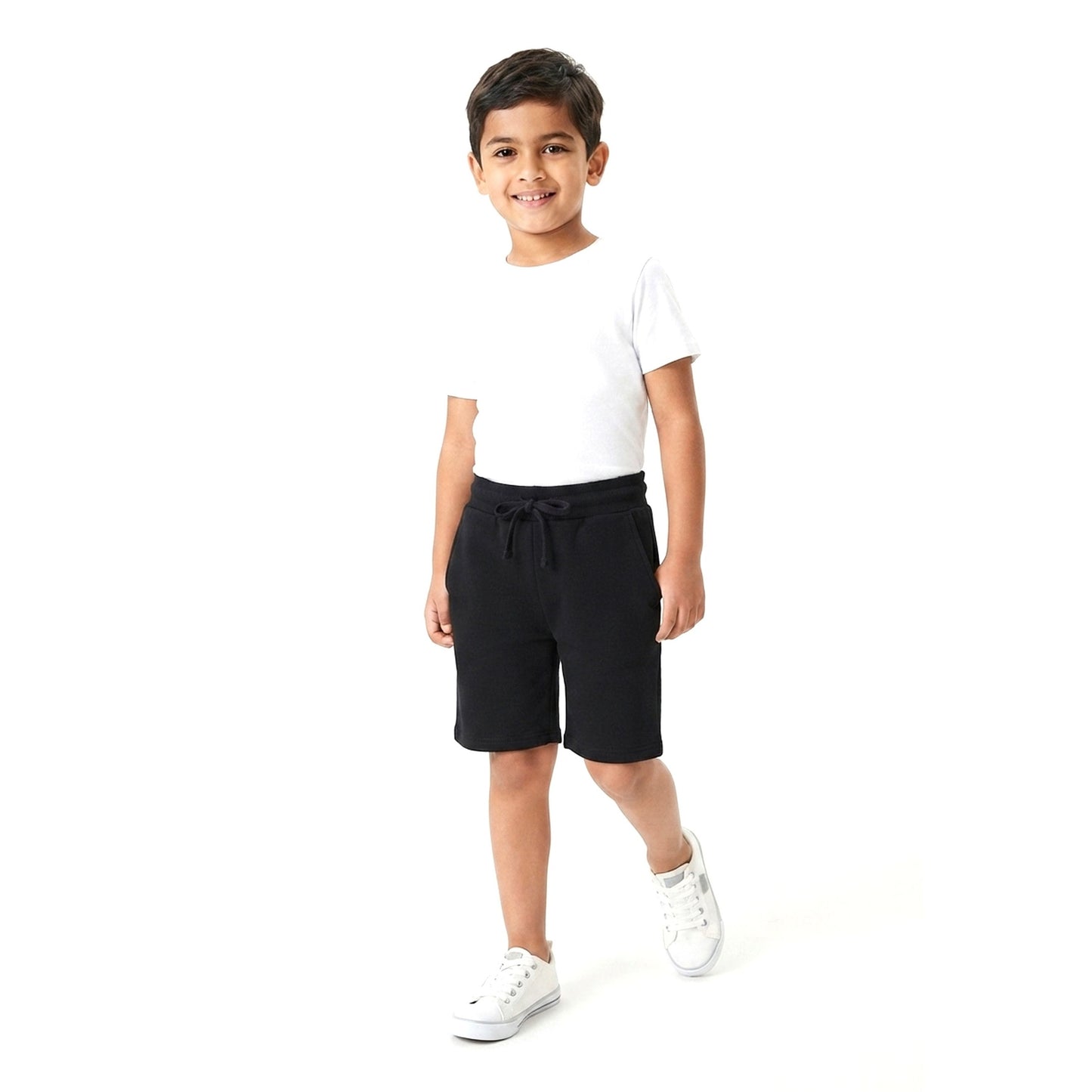Kids Boys's Plain Short,Black