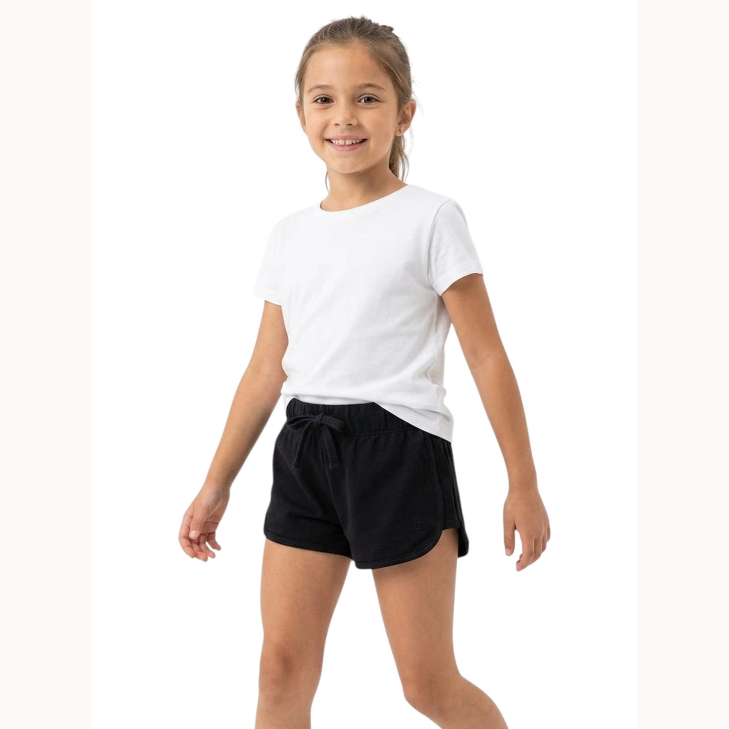 Kids Girl's Plain Short,Black