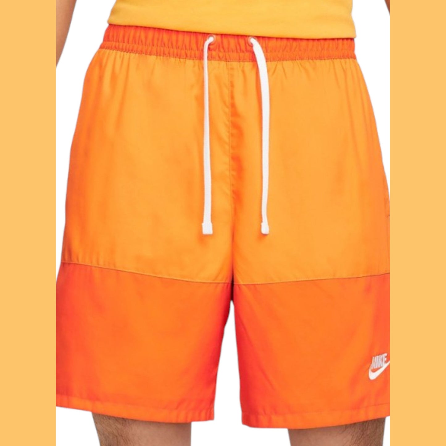 Men's Colorblocked Sport Short,Orange