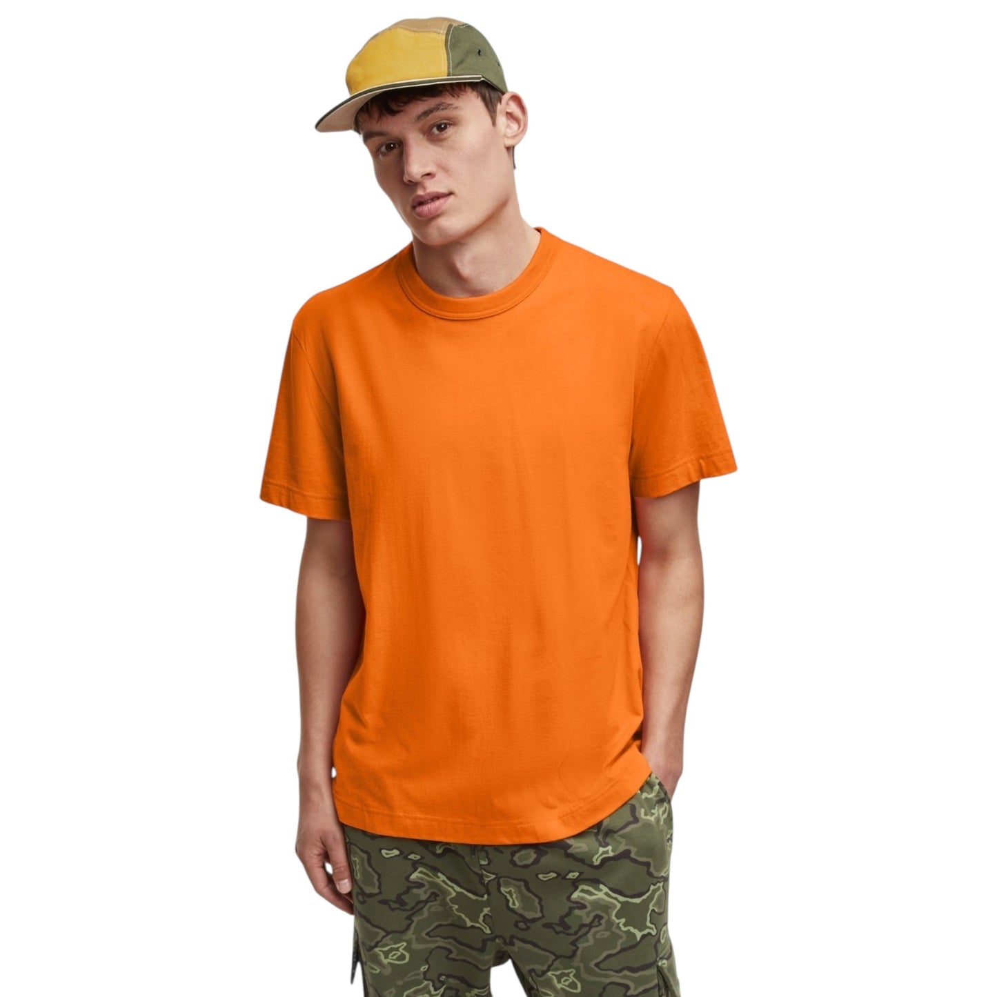Men's Plain Top,Orange
