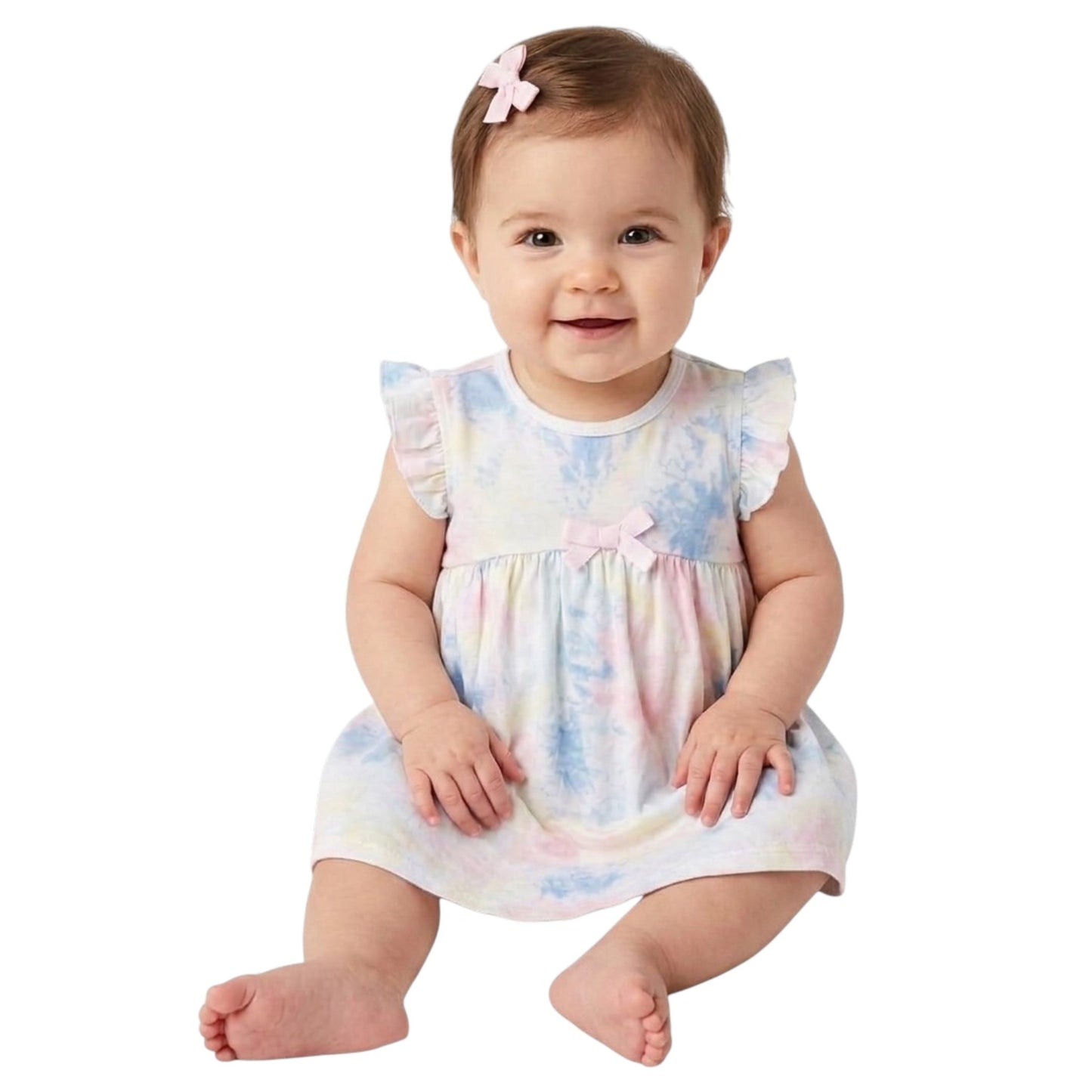 Kids Girl's Printed Dress ,Multi