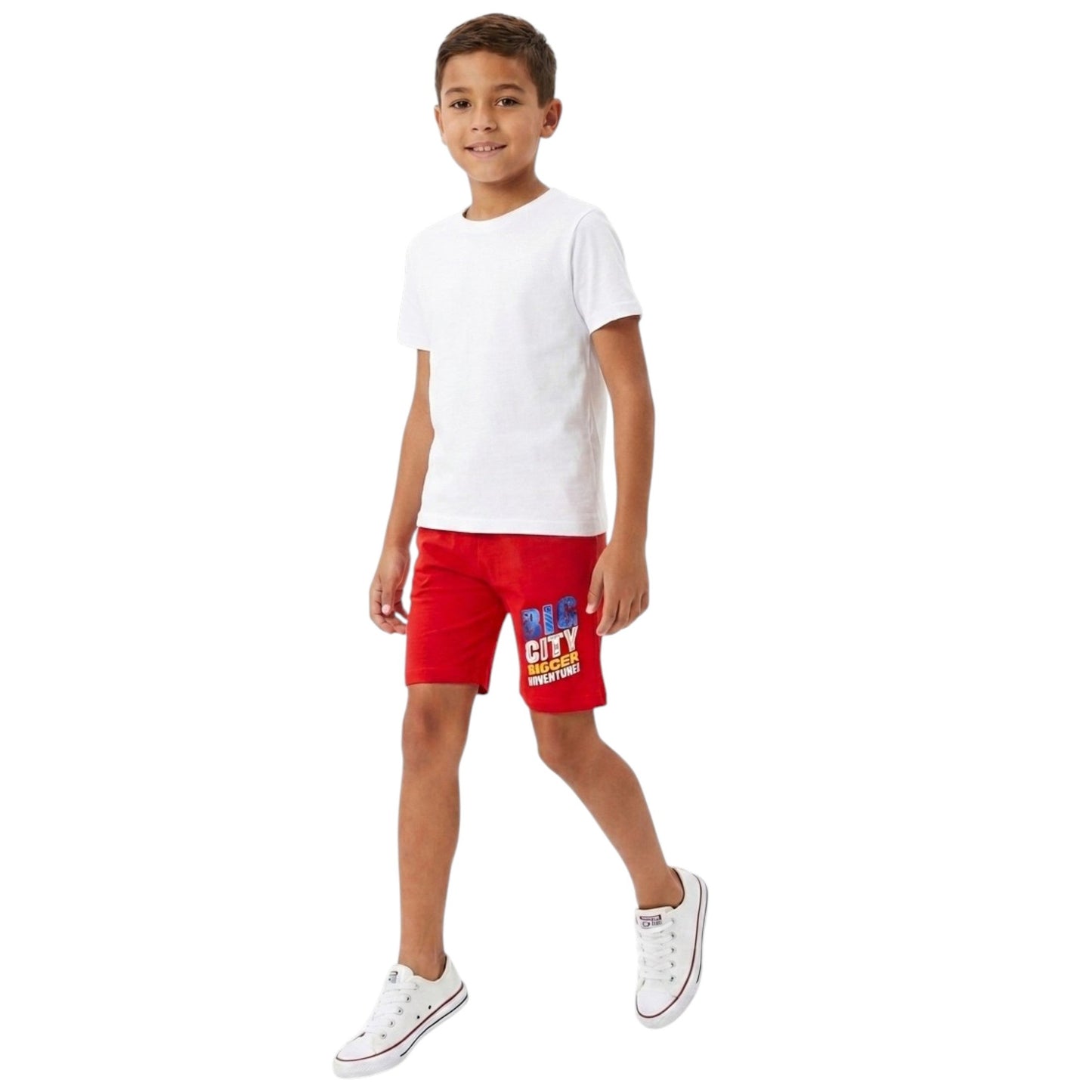 Kids Boy's printed Short ,Red