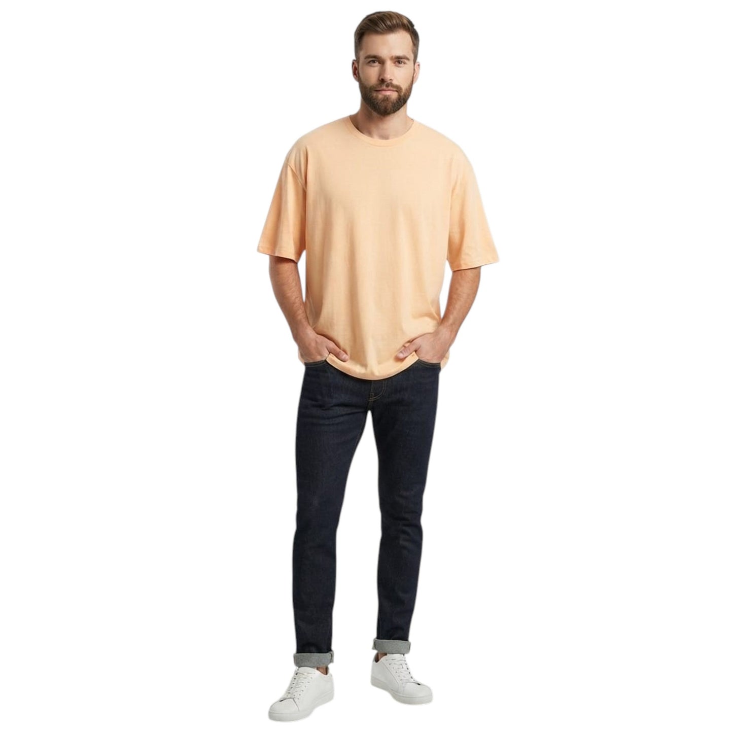 Men's Plain Top ,Orange