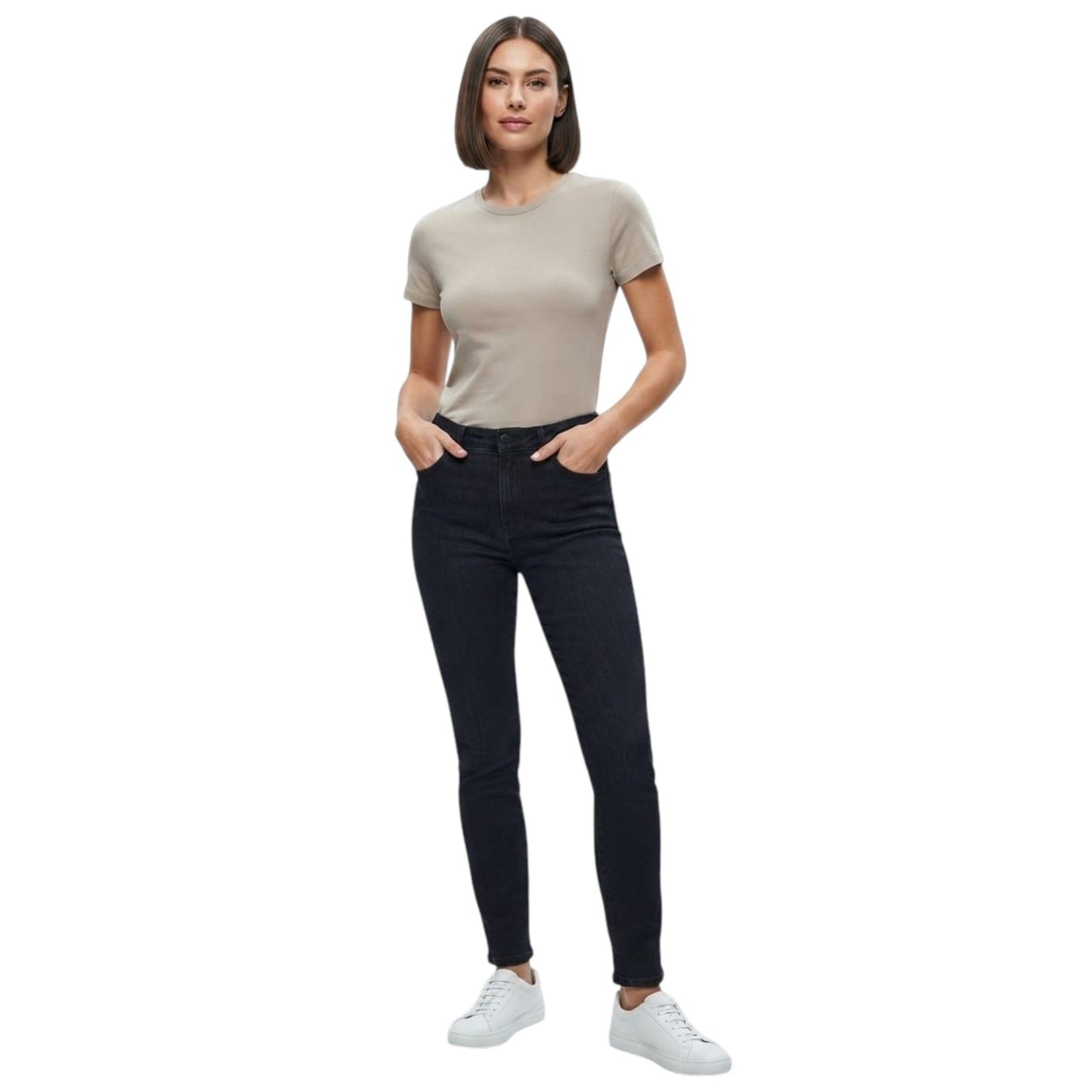 Women's Plain Top,Beige