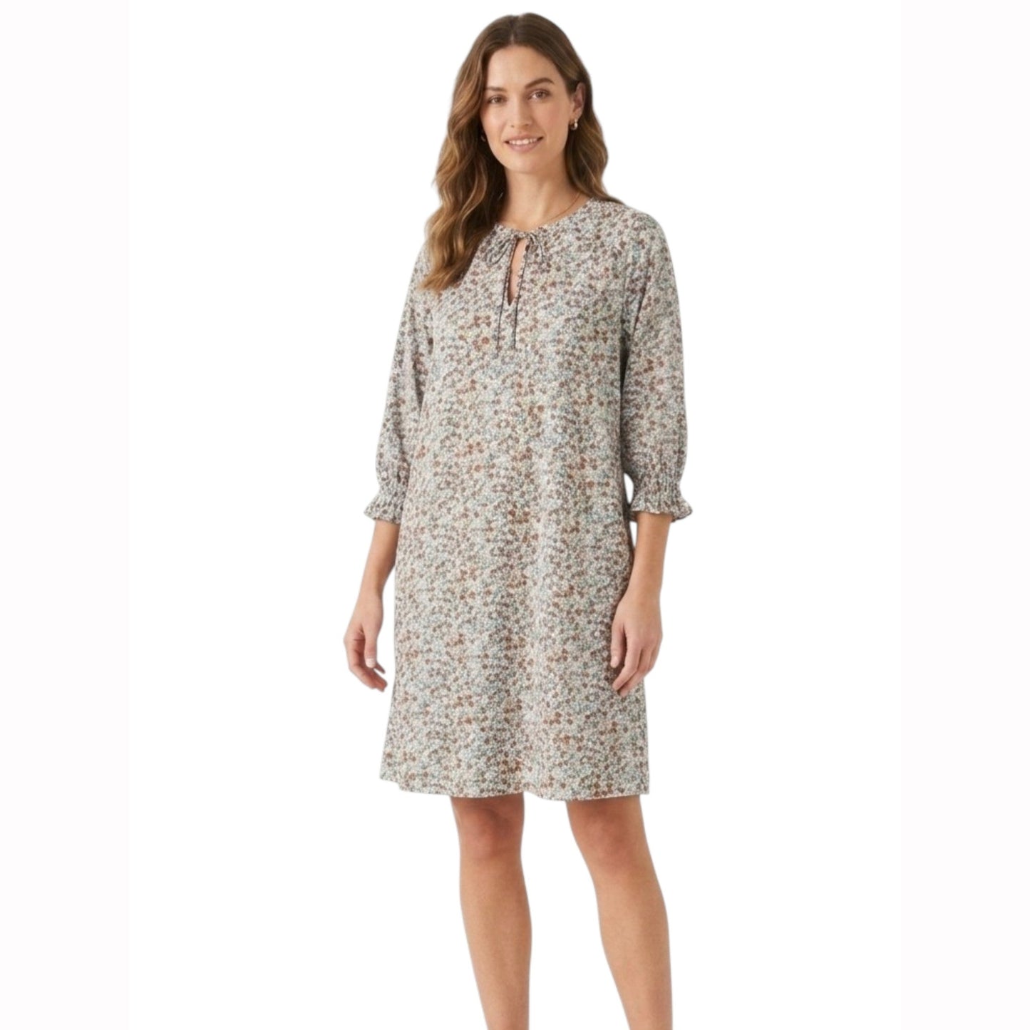 Women's Floral Printed Dress,Multi