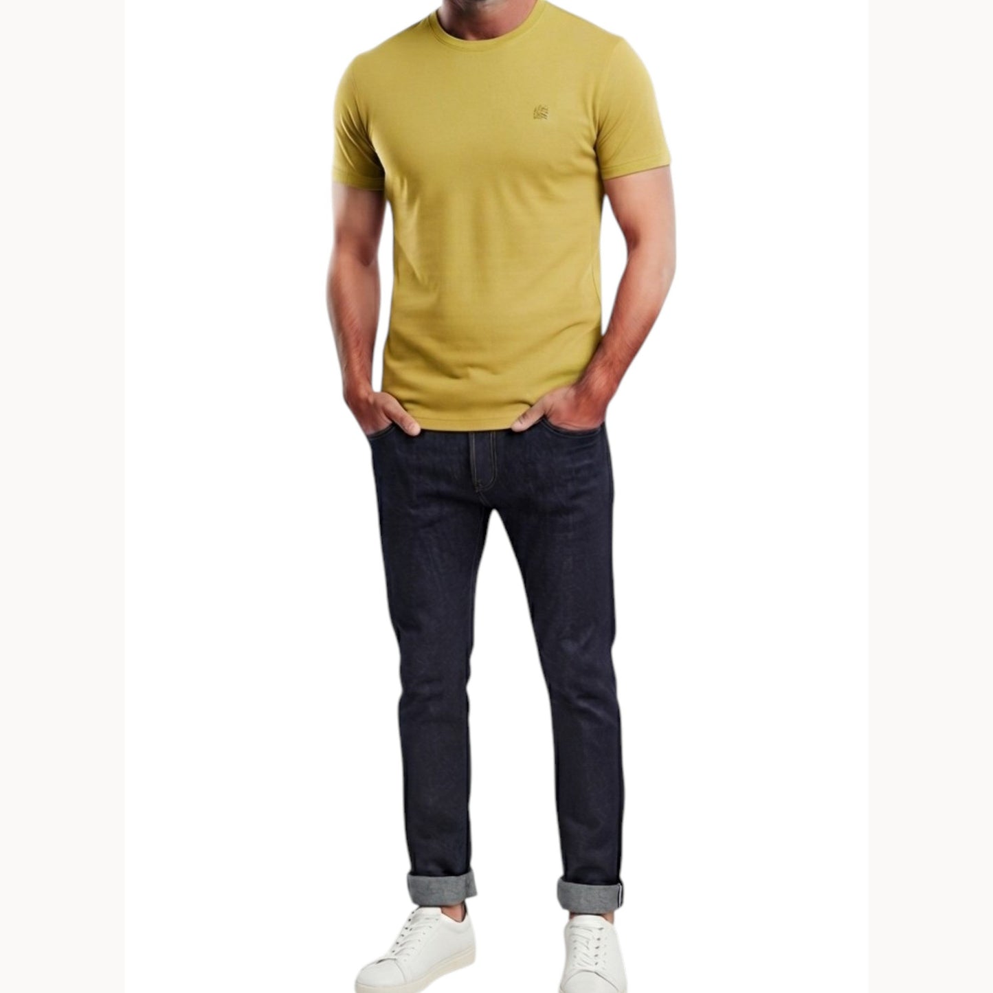 Men's Plain Top,Light Green