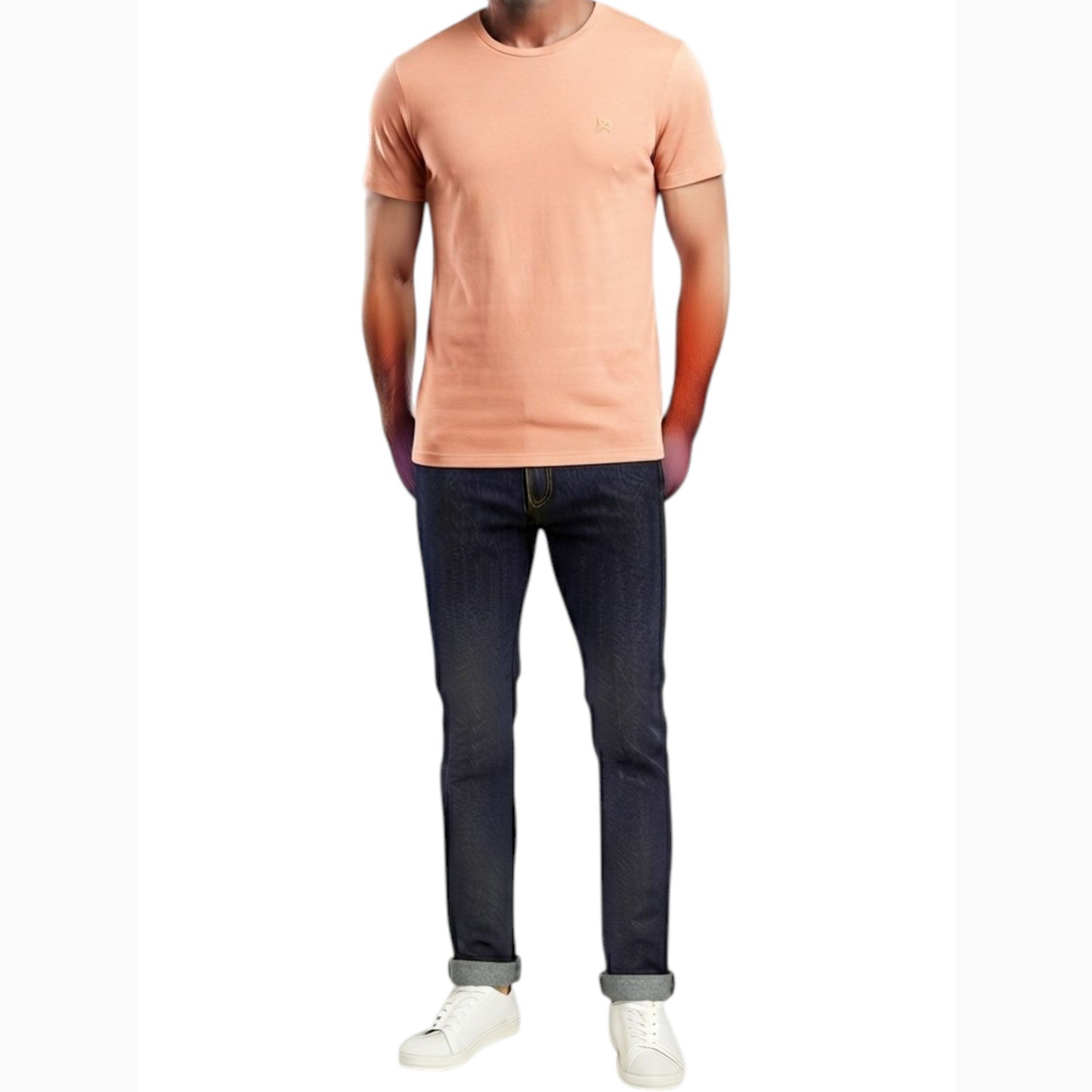 Men's Plain Top,Coral