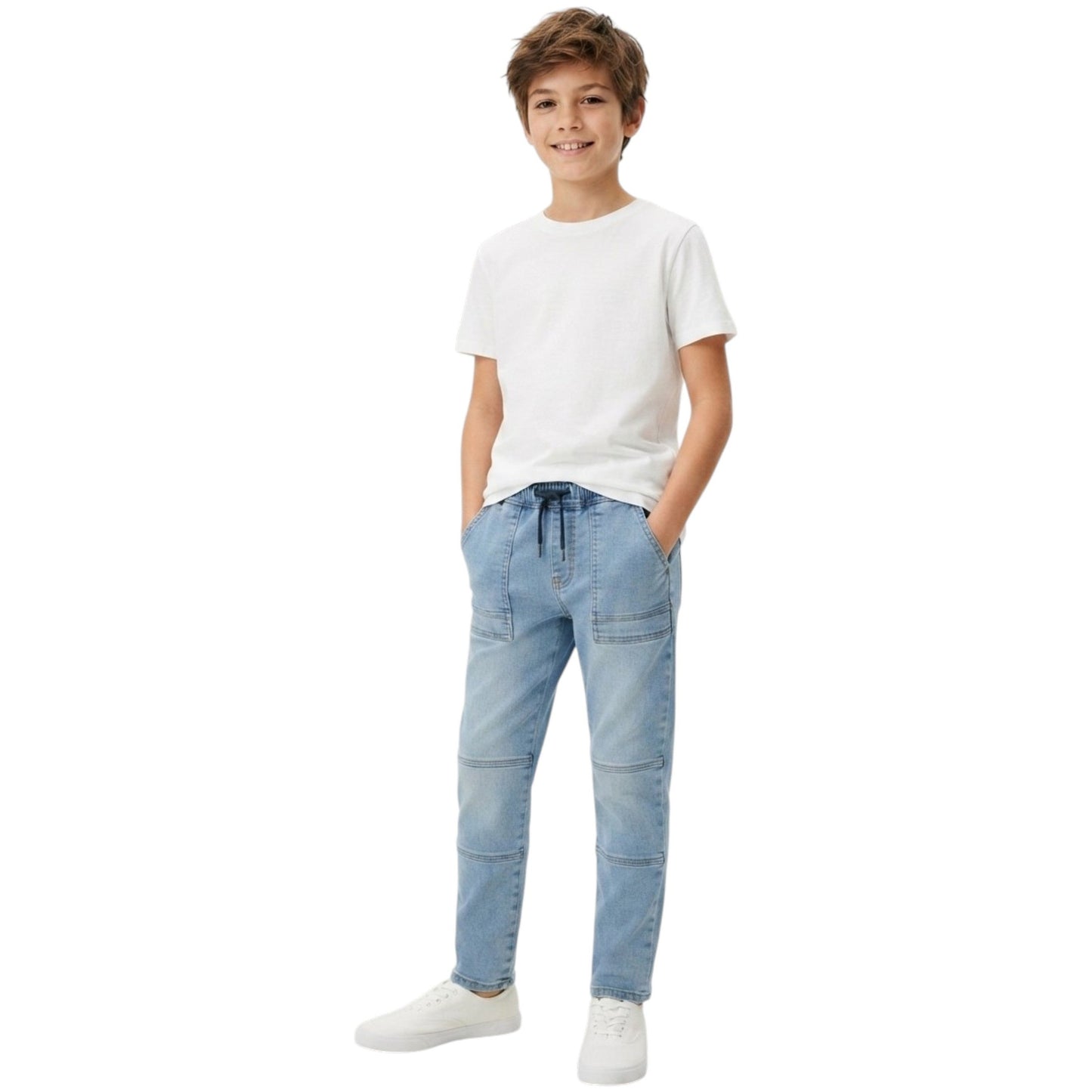 Kids Boy's Plain Jeans,Blue